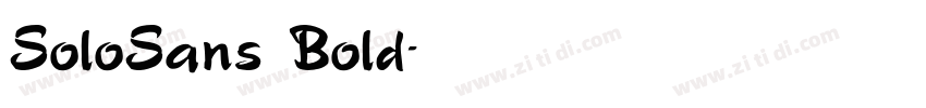 SoloSans Bold字体转换